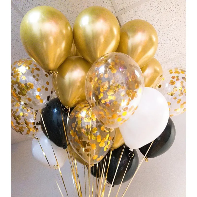 20pcs Chrome Metal Gold Silver Balloon Confetti Set Birthday Party Decorations Adult Kids Helium Globos Air Balls Wedding Decor
20pcs Chrome Metal Gold Silver Balloon Confetti Set Birthday Party Decorations Adult Kids Helium Globos Air Balls Wedding Decor