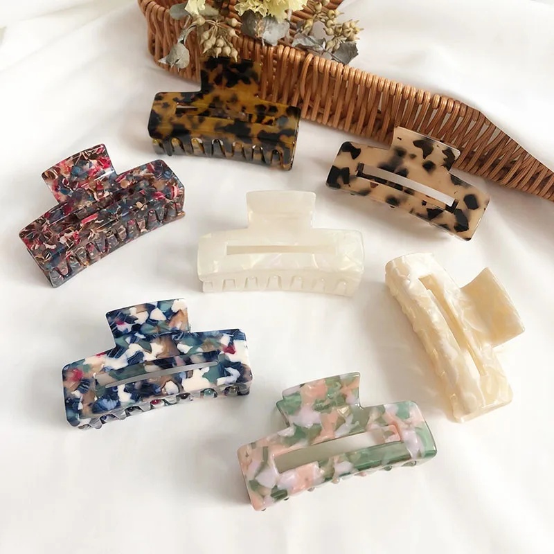 Domil103 Women Large French Hair Claw Clip Leopard Print Hairpins Acrylic Clip Crab Grain Hair Clamps Head Fashion Accessories 
Domil103 Women Large French Hair Claw Clip Leopard Print Hairpins Acrylic Clip Crab Grain Hair Clamps Head Fashion Accessories
