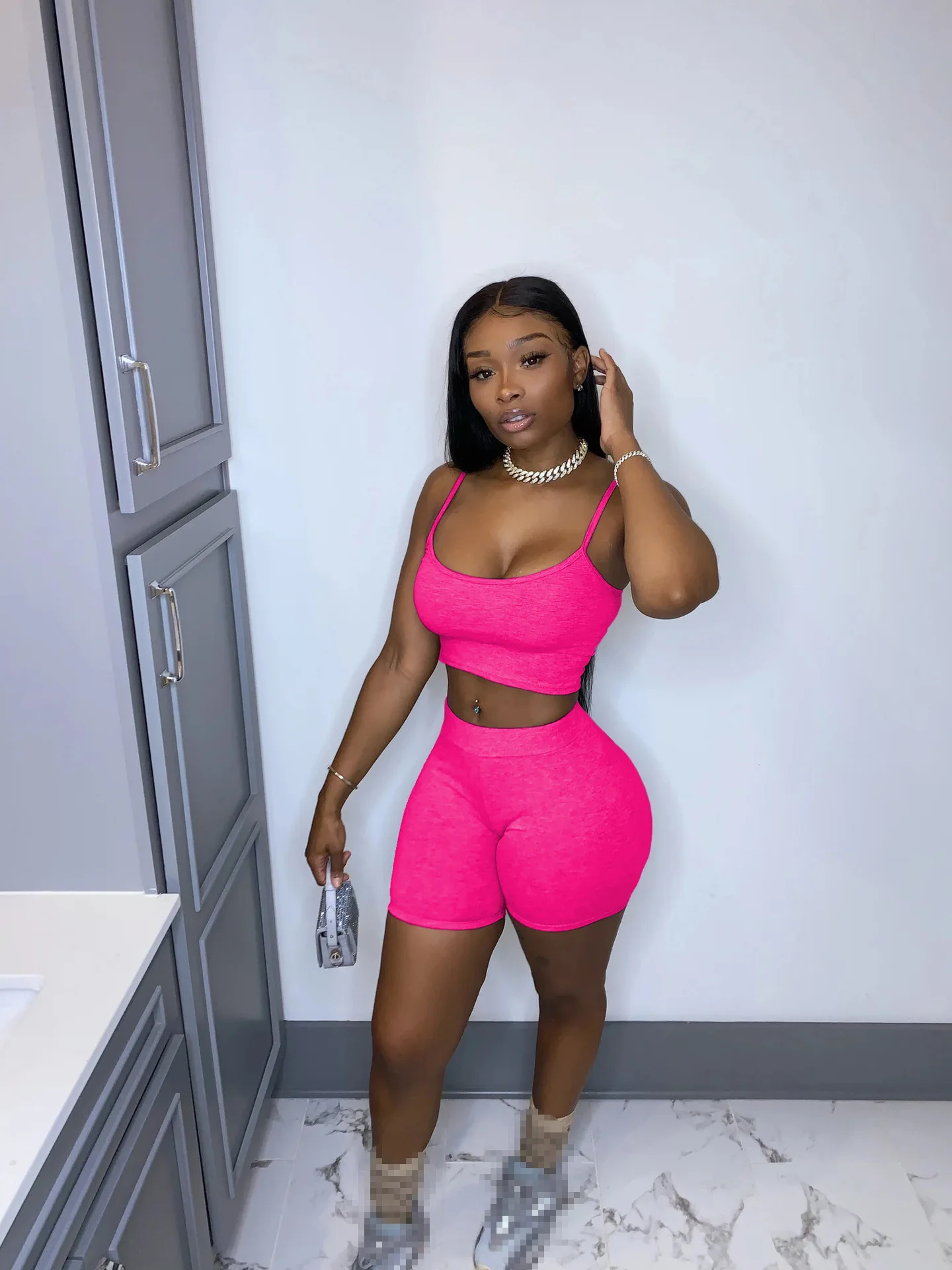 Two piece set women two pieces outfits summer clothes crop top shorts 2 piece set women summer clothing wholesale
Two piece set women two pieces outfits summer clothes crop top shorts 2 piece set women summer clothing wholesale