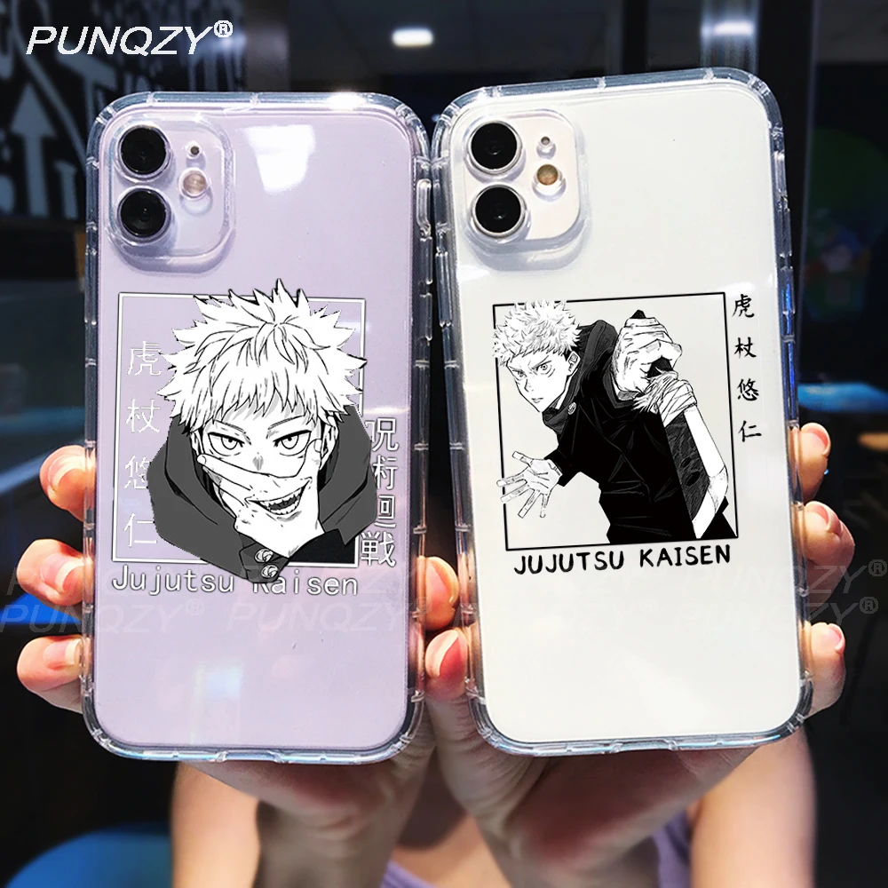PUNQZY Jujutsu Kaisen Cute Anime Phone Case For iPhone 13 12 11 PRO MAX 6 7 8 PLUS XR XS Soft TPU Transparent Anti-Fall Cover
PUNQZY Jujutsu Kaisen Cute Anime Phone Case For iPhone 13 12 11 PRO MAX 6 7 8 PLUS XR XS Soft TPU Transparent Anti-Fall Cover