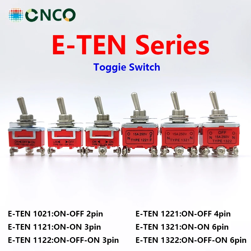 Mini Auto Toggle Switch AC 250V 16A SPST SPDT DPDT Power Rocker Toggle Switch 2/3 Position Copper/Silver Contact E-TEN1021 1321
Mini Auto Toggle Switch AC 250V 16A SPST SPDT DPDT Power Rocker Toggle Switch 2/3 Position Copper/Silver Contact E-TEN1021 1321
