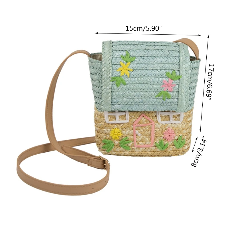 Cute Cartoon House Print Woven Kids Shoulder Bag Straw Handbag Crossbody Purse Rattan Woven Envelope Storage Bag Outdoor
Cute Cartoon House Print Woven Kids Shoulder Bag Straw Handbag Crossbody Purse Rattan Woven Envelope Storage Bag Outdoor