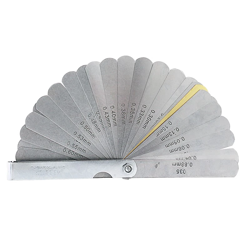 0.04-0.88mm Feeler Gauge Metric Thickness Gauge Set Blade Gap Filler Tappet Valve Thickness Measurement Layout Tool Gages
0.04-0.88mm Feeler Gauge Metric Thickness Gauge Set Blade Gap Filler Tappet Valve Thickness Measurement Layout Tool Gages
