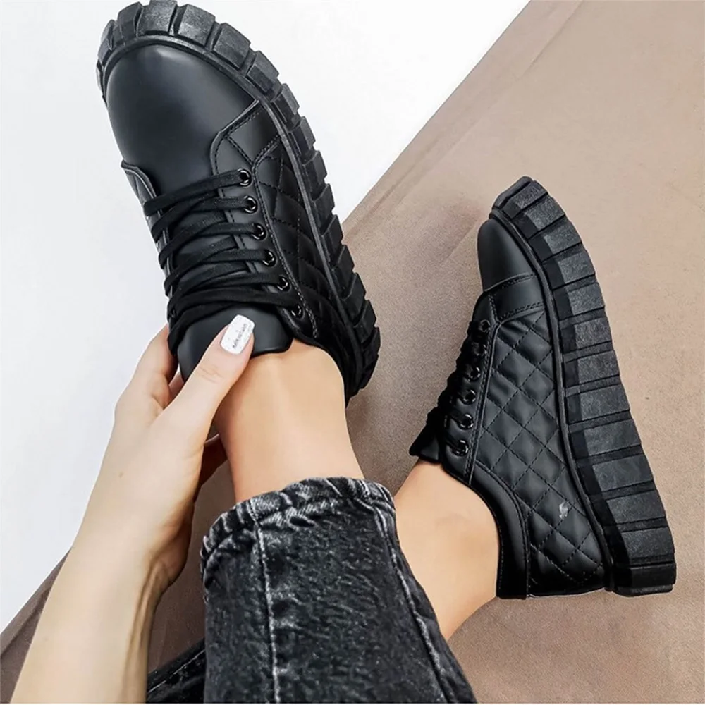 New Autumn Black Sneakers Women 2021 New Fashion Lace Up Ladies Comfy Flat Casual Shoes Size Female Outdoor Sport Shoes
New Autumn Black Sneakers Women 2021 New Fashion Lace Up Ladies Comfy Flat Casual Shoes Size Female Outdoor Sport Shoes