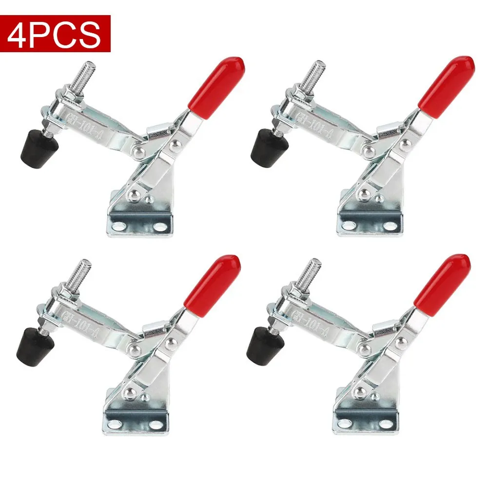 4Pcs Red Toggle Clamp Vertical Clamps 50Kg/110 Lbs GH-101A Quick Release Clamp Tool Hand New Heavy Duty Tooling
4Pcs Red Toggle Clamp Vertical Clamps 50Kg/110 Lbs GH-101A Quick Release Clamp Tool Hand New Heavy Duty Tooling