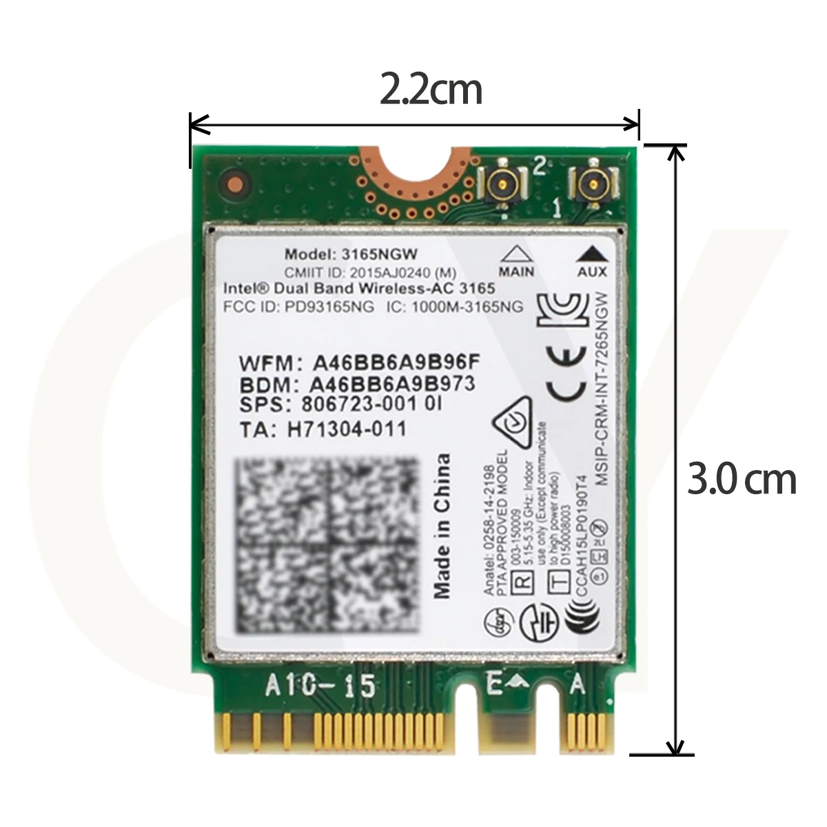 CY BT 4,0 + двухдиапазонный 2,4G 5 ГГц 433 Мбит/с 3165AC NGFF 802.11AC WiFi 3165NGW M.2 WLAN сетевой адаптер zihan
CY BT 4,0 + двухдиапазонный 2,4G 5 ГГц 433 Мбит/с 3165AC NGFF 802.11AC WiFi 3165NGW M.2 WLAN сетевой адаптер zihan
