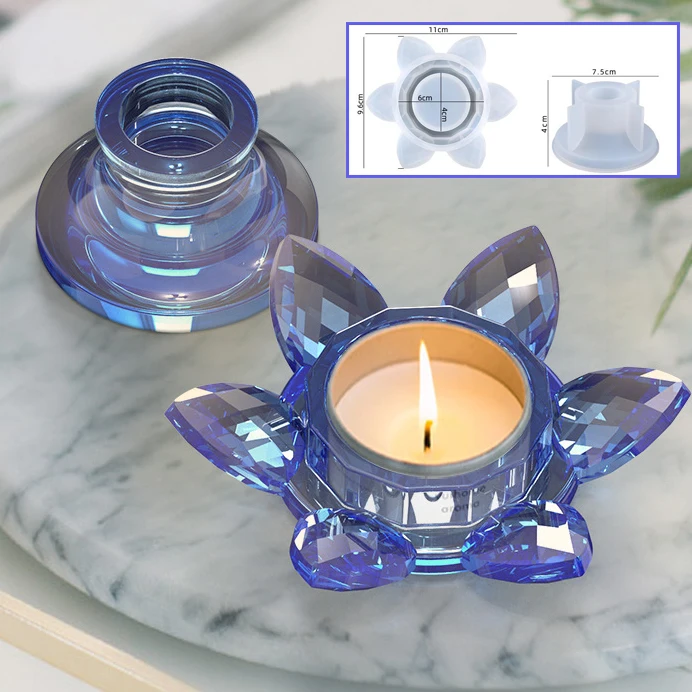 3D Lotus Candle Holder Silicone Mould for Diy Handmade Uv Epoxy Resin Plaster Mold Art Crafts Home Decoretion Newest
3D Lotus Candle Holder Silicone Mould for Diy Handmade Uv Epoxy Resin Plaster Mold Art Crafts Home Decoretion Newest