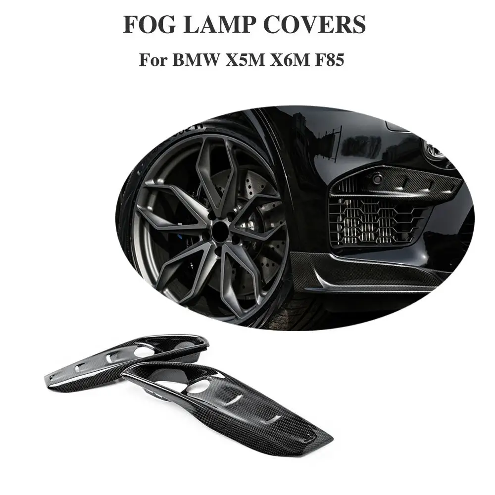 Car Fog Lamp Cover Frame Trim for BMW F85 X5M F86 X6M 2014 - 2018 Front Bumper Fog Lamp Trim Cover Carbon Fiber 
Car Fog Lamp Cover Frame Trim for BMW F85 X5M F86 X6M 2014 - 2018 Front Bumper Fog Lamp Trim Cover Carbon Fiber