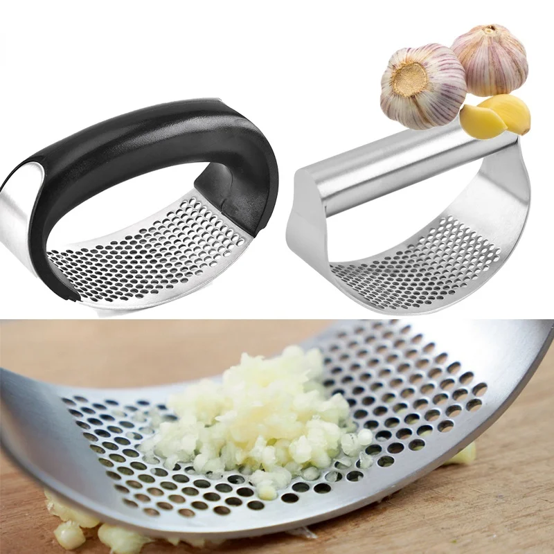 Multi-function Manual Garlic Press Curved Garlic Grinding Slicer Chopper Stainless Steel Garlic Presses Cooking Gadgets Tool
Multi-function Manual Garlic Press Curved Garlic Grinding Slicer Chopper Stainless Steel Garlic Presses Cooking Gadgets Tool