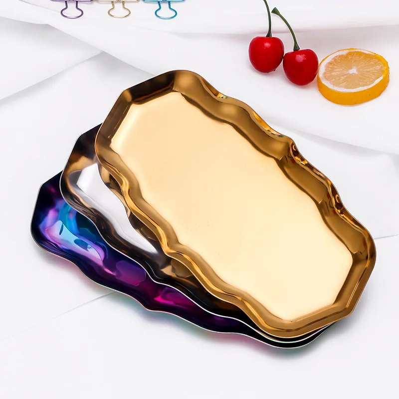 Nordic Style Gold Dining PlateJewelry Display Tray Luxurious Brass Wave Plate Metal Fruit Plate Dessert Snack Trays Decorative
Nordic Style Gold Dining PlateJewelry Display Tray Luxurious Brass Wave Plate Metal Fruit Plate Dessert Snack Trays Decorative
