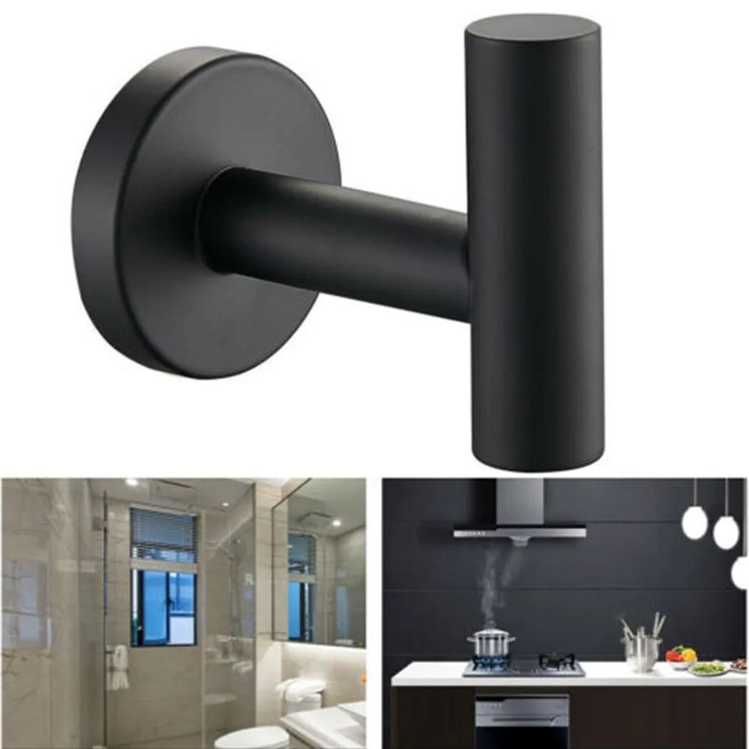Matte Black Towel Hook Robe Hanger Holder Durable And Practical To Use Stainless Steel Bathroom Wall Mounted
Matte Black Towel Hook Robe Hanger Holder Durable And Practical To Use Stainless Steel Bathroom Wall Mounted