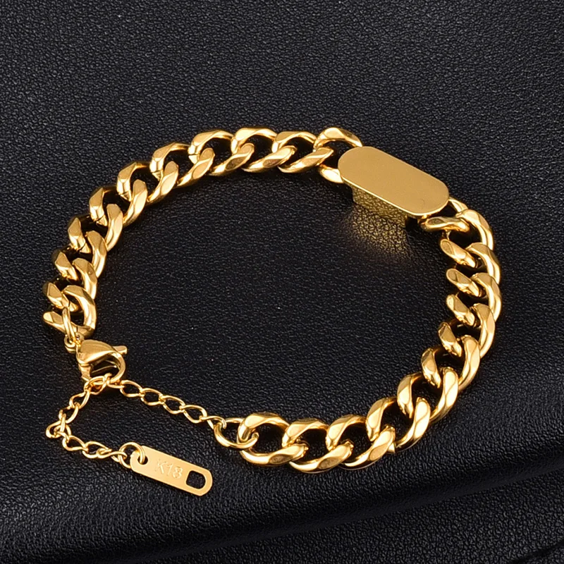 Luxury Stainless Steel Chains Hard Bracelet For Women Steampunk Jewelry Cuban Chain Charm Bracelets on Hand Gift To Female
Luxury Stainless Steel Chains Hard Bracelet For Women Steampunk Jewelry Cuban Chain Charm Bracelets on Hand Gift To Female