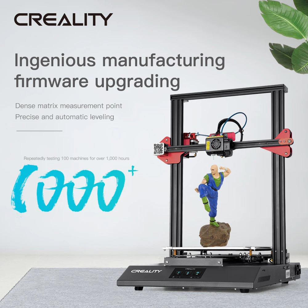 CR-10S Pro V2 3D Printer MeanWell CREALITY 3D Large Print Size BL Touch Touch LCD Printer Resume Printing Filament Detection
CR-10S Pro V2 3D Printer MeanWell CREALITY 3D Large Print Size BL Touch Touch LCD Printer Resume Printing Filament Detection