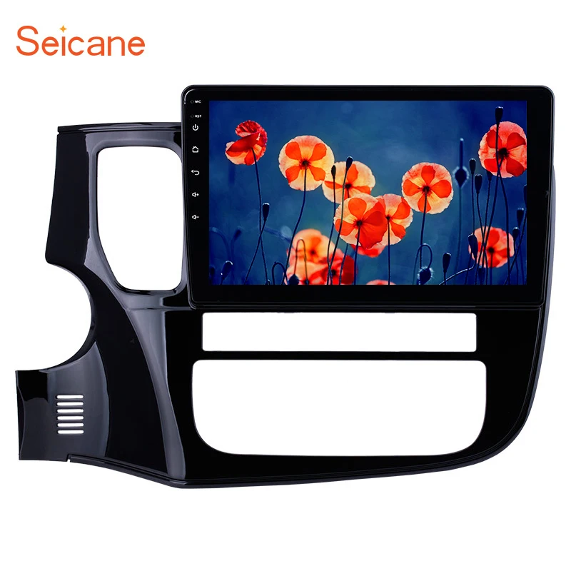 Фото Seicane 2din GPS навигация Android 9 1 автомобильный мультимедийный плеер для Mitsubishi OUTLANDER 2014