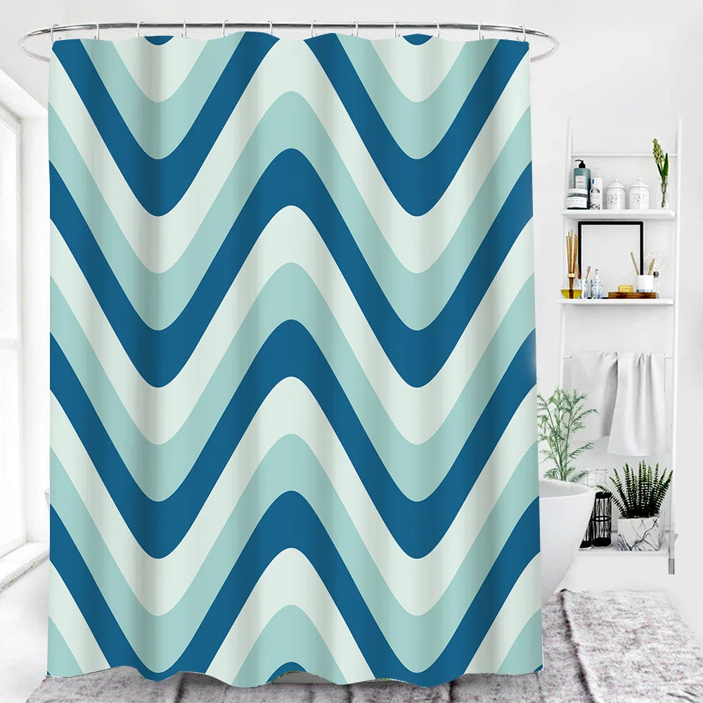 YOOLOV NEW Waterproof Shower Curtain with 12 Hooks Printed Polyester Cloth Bath for Bathroom Decoration Waves Blue Geometry
YOOLOV NEW Waterproof Shower Curtain with 12 Hooks Printed Polyester Cloth Bath for Bathroom Decoration Waves Blue Geometry