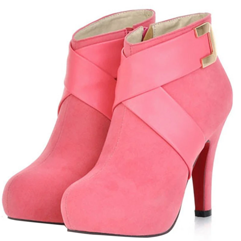 ENMAYER Pumps Black Red Pink Ankle Boots Women Fashion Short Boot Winter High Heels Shoes Sexy Snow Warm Size34-43
ENMAYER Pumps Black Red Pink Ankle Boots Women Fashion Short Boot Winter High Heels Shoes Sexy Snow Warm Size34-43