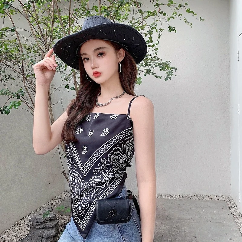 Women's Sexy Vest Shirt Plus Size Summer Tank Tops Bowknot Backless Blouse Print Satin Handkerchief Top Casual Sleeveless Tanks
Women's Sexy Vest Shirt Plus Size Summer Tank Tops Bowknot Backless Blouse Print Satin Handkerchief Top Casual Sleeveless Tanks