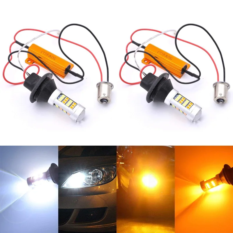 

Carro led sinais de volta luz 30w cob 1156 1157 3156 3157 t20 7440 7443 wy21w drl led daytime running luz luz drl transformar