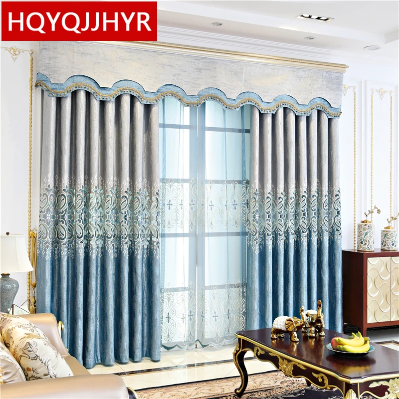 American luxury elegant villa curtains for living room windows with high quality Voile Curtain for bedroom hotel apartments
American luxury elegant villa curtains for living room windows with high quality Voile Curtain for bedroom hotel apartments