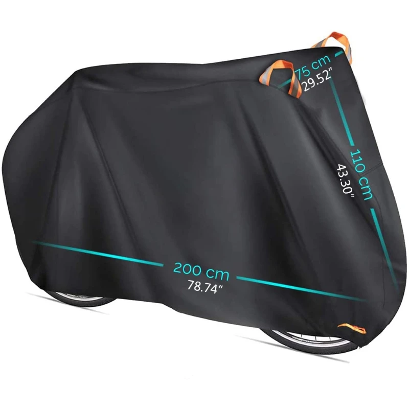 Extra Large Size Waterproof Bike Cover Oxford Windproof Dustproof Anti-UV Outdoor Bicycle Storage Protector for 1-2 Road 85DB
Extra Large Size Waterproof Bike Cover Oxford Windproof Dustproof Anti-UV Outdoor Bicycle Storage Protector for 1-2 Road 85DB