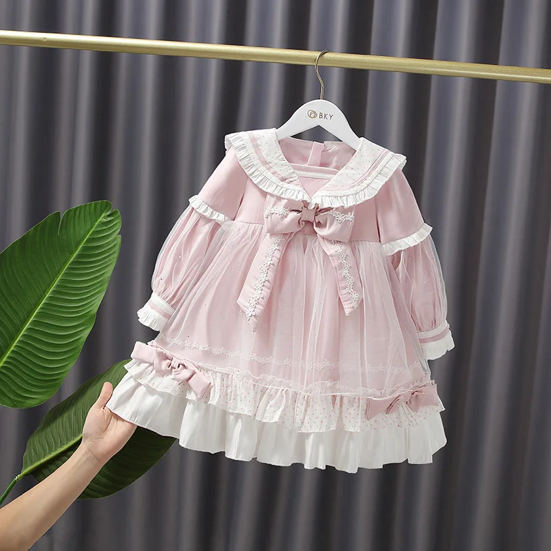 Baby girls mesh sweet Long Sleeve princess dress autumn lolita bowknot veil Dress Children Birthday Party Fairy Dress
Baby girls mesh sweet Long Sleeve princess dress autumn lolita bowknot veil Dress Children Birthday Party Fairy Dress