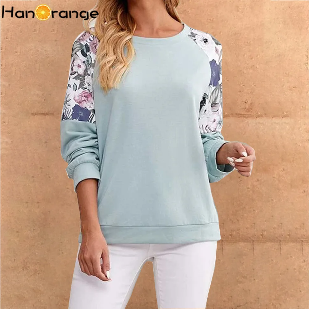 HanOrange Women's Long-sleeved T-Shirt 2021 Autumn Floral Stitching Sleeves O-neck Temperament Tees
HanOrange Women's Long-sleeved T-Shirt 2021 Autumn Floral Stitching Sleeves O-neck Temperament Tees