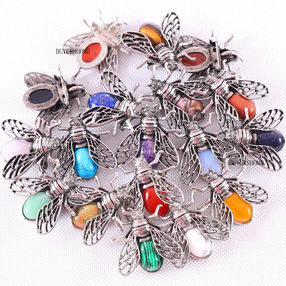 10Pcs 37x37MM Cicada Brooch Natural Multi-color Stone Bead Pendant For Men Women Jewelry Gift K1620
10Pcs 37x37MM Cicada Brooch Natural Multi-color Stone Bead Pendant For Men Women Jewelry Gift K1620