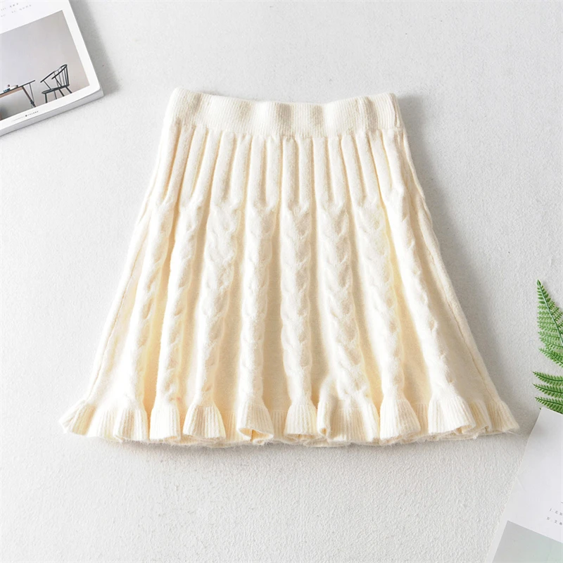 Girls Woolen Knitted Short Skirts Thick Warm Autumn and Winter 2022 New Women Small Thick Pleated Skirt Chic Mini Skirt BSQ566
Girls Woolen Knitted Short Skirts Thick Warm Autumn and Winter 2022 New Women Small Thick Pleated Skirt Chic Mini Skirt BSQ566