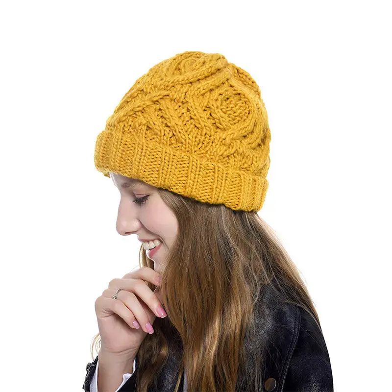 Knitted hat women winter round face wild soft thick wool hat fashion autumn and winter hat European and American hats
Knitted hat women winter round face wild soft thick wool hat fashion autumn and winter hat European and American hats