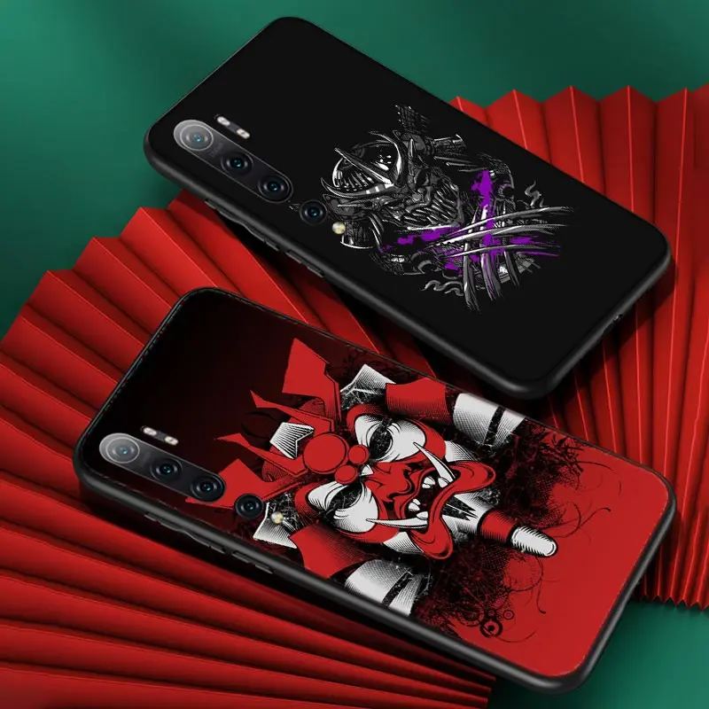 Силиконовый чехол samurai для Xiaomi Mi 11i 11 10T 10i 9T 9 Note 10 Ultra Lite Pro 5G SE черный мягкий