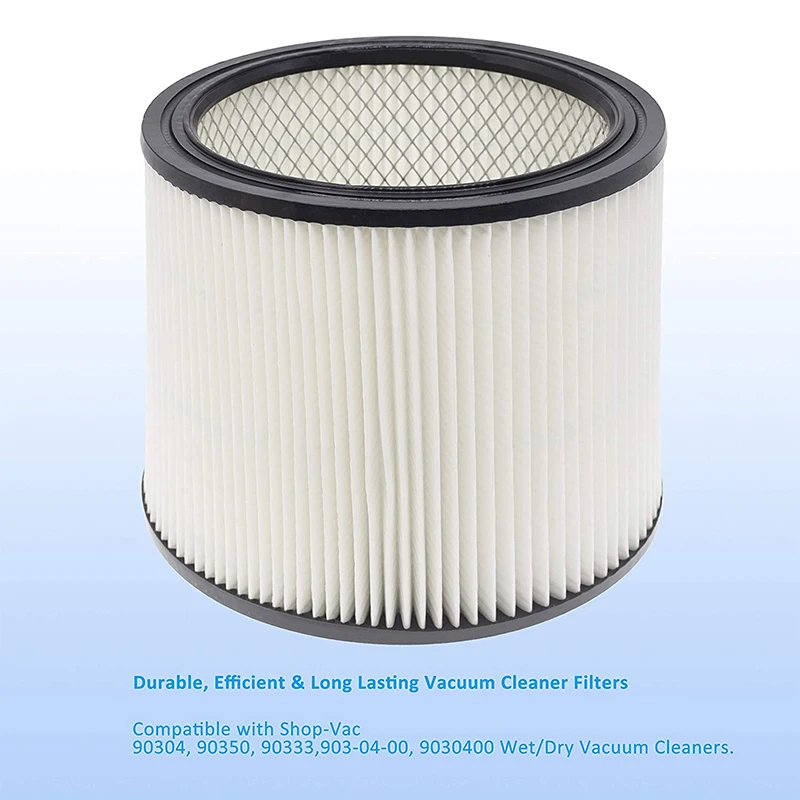 3 Pack HEPA Cartridge Filter Replacement for Shop-Vac 90304/90350/903-04-00 5 Gallon Up Wet/Dry Vacuum Cleaners
3 Pack HEPA Cartridge Filter Replacement for Shop-Vac 90304/90350/903-04-00 5 Gallon Up Wet/Dry Vacuum Cleaners