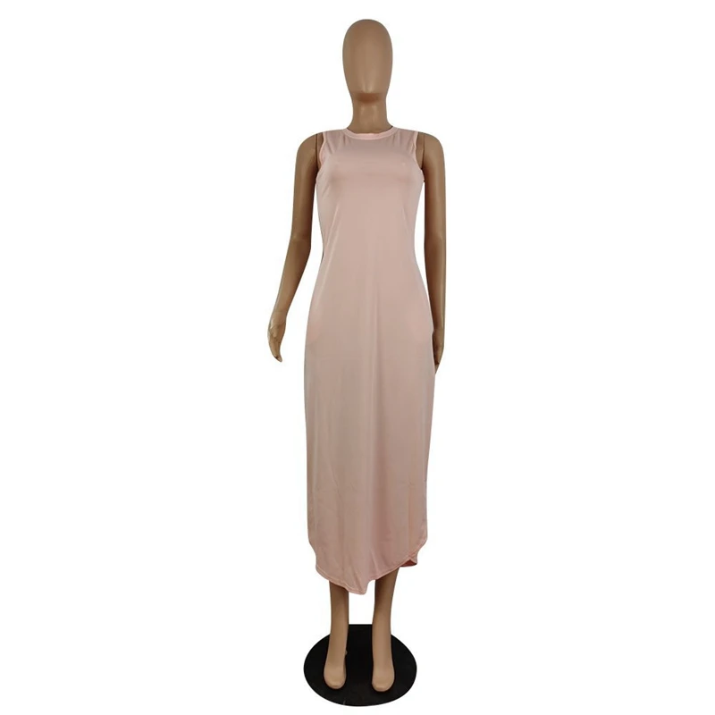Casual Dress Sleeveless Birthday Outfits for Women Summer Wholesale Items Sexy Night Club High Split Loose Maxi Dresses
Casual Dress Sleeveless Birthday Outfits for Women Summer Wholesale Items Sexy Night Club High Split Loose Maxi Dresses