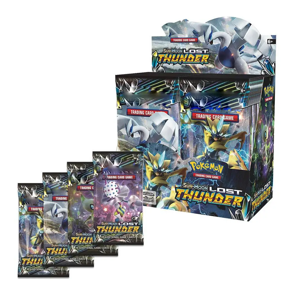 Новая 36 Упаковка Pokemon TCG Card английская карта Sun & Moon Lost Thunder Booster Box|Реквизит для