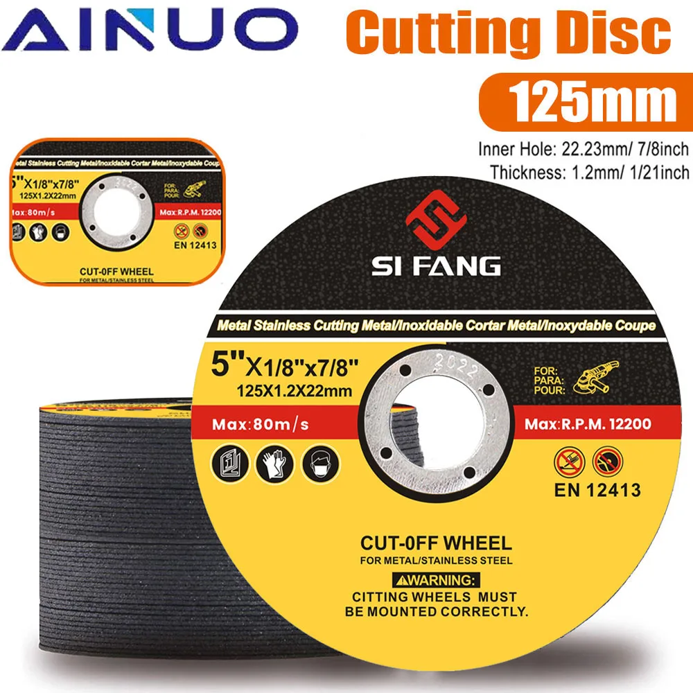 125mm Cutting Disc Metal Cut Off Wheel Angle Grinder Disc Slice Fiber Reinforced Grinding Blade Cutter Stainless Steel 1-50Pcs
125mm Cutting Disc Metal Cut Off Wheel Angle Grinder Disc Slice Fiber Reinforced Grinding Blade Cutter Stainless Steel 1-50Pcs
