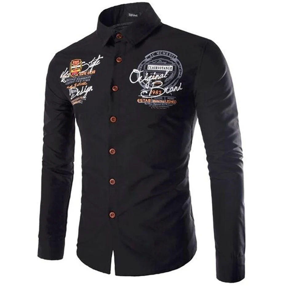 Zogaa New Autumn Men Shirt Long Sleeve Letter Printed Single Breasted Solid Casual Shirts for Men Clothing Dress Shirts
Zogaa New Autumn Men Shirt Long Sleeve Letter Printed Single Breasted Solid Casual Shirts for Men Clothing Dress Shirts