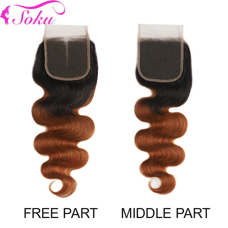 T1B/30# Ombre Brown Body Wave 4 Bundles With Closure SOKU Brazilian Blonde Human Hair Weave Bundles With Closure Non-Remy Hair
T1B/30# Ombre Brown Body Wave 4 Bundles With Closure SOKU Brazilian Blonde Human Hair Weave Bundles With Closure Non-Remy Hair