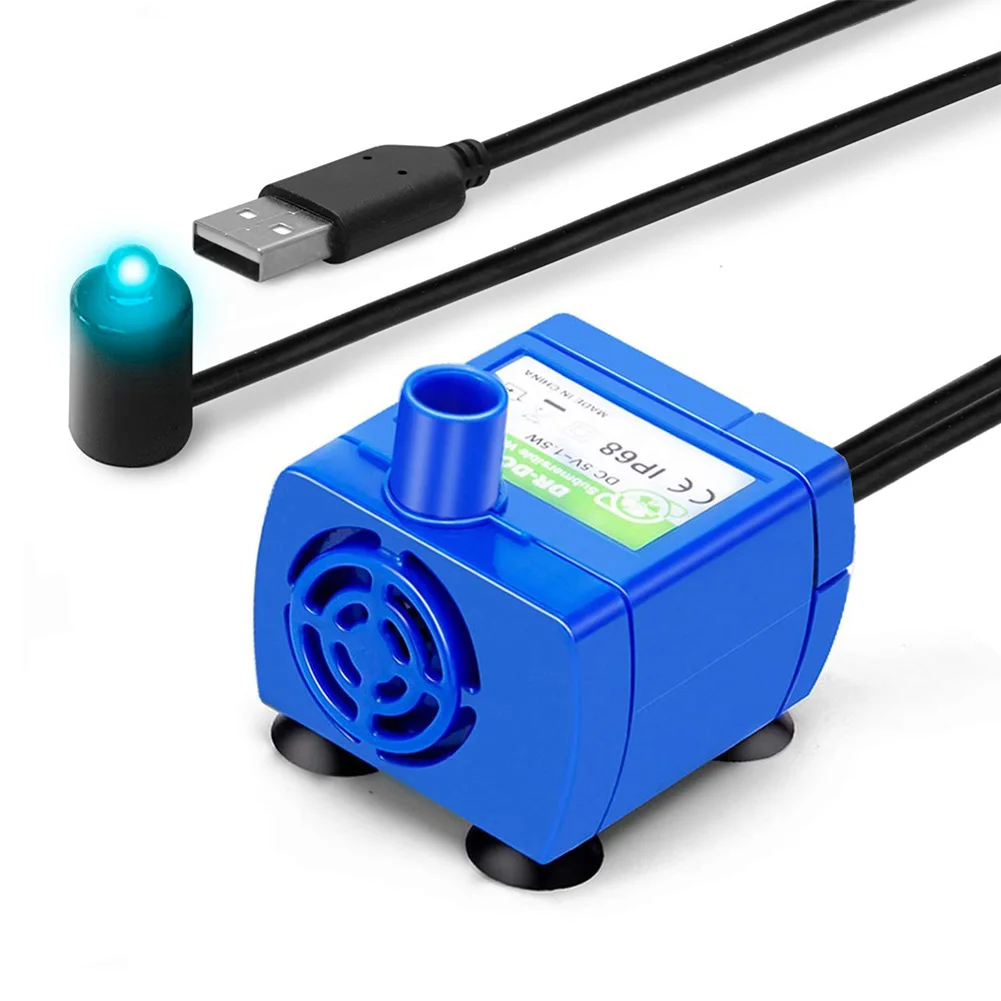 Водяной насос для домашних животных USB-помпа постоянного тока водяной погружной