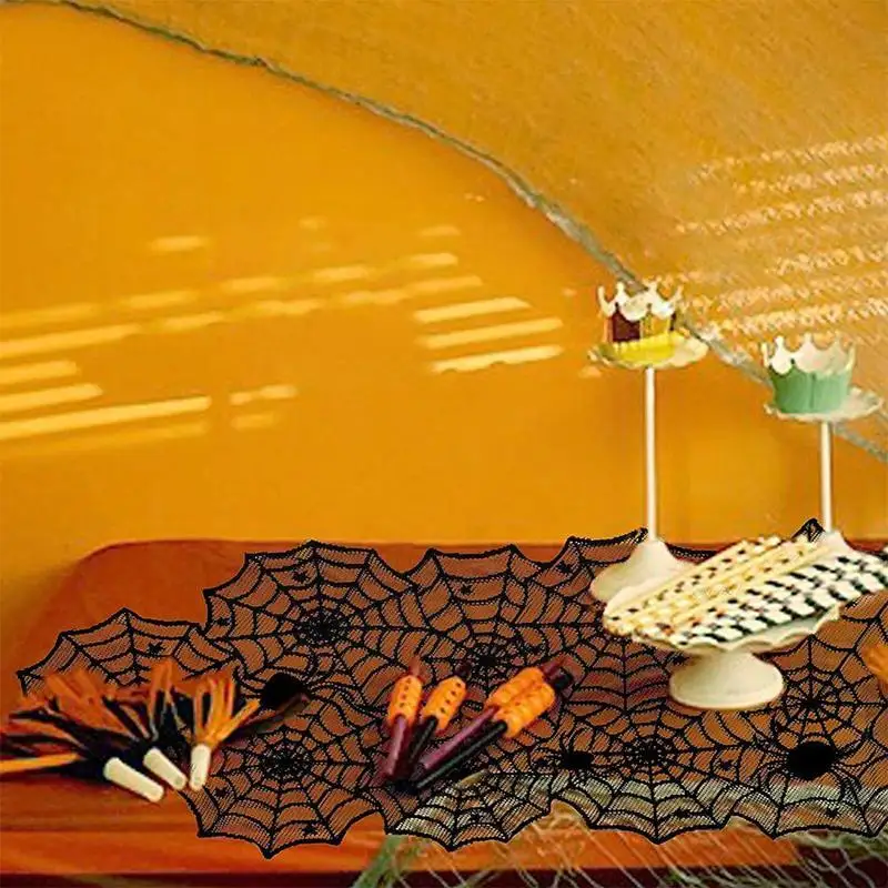 Halloween Decoration Lace Spider Web Skeleton Skull Party Event Supplies Scarf Mantel Fireplace Decoration Black Tablecloth W6L0
Halloween Decoration Lace Spider Web Skeleton Skull Party Event Supplies Scarf Mantel Fireplace Decoration Black Tablecloth W6L0