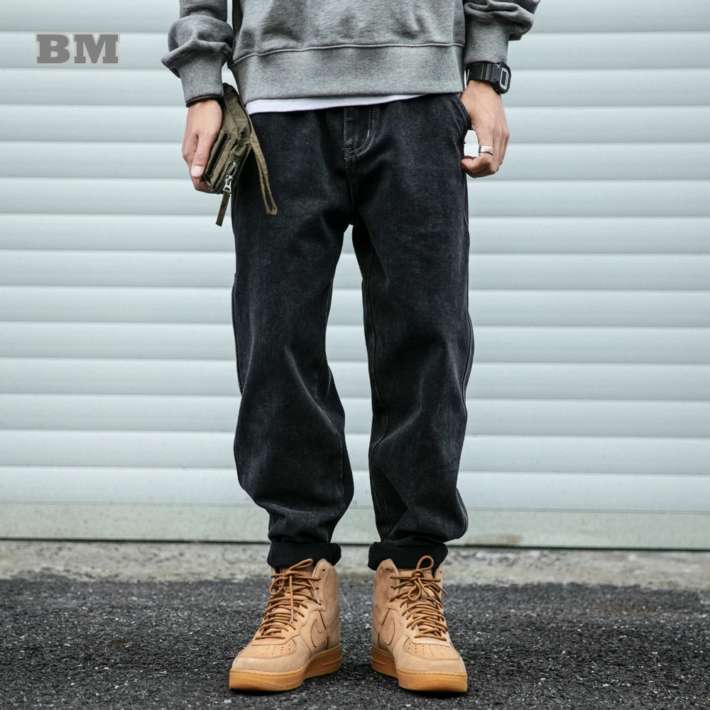 Japanese Streetwear High Quality Black Straight Jeans Casual Harajuku Denim Pants Men Clothing Korean Fashion Trousers Male
Japanese Streetwear High Quality Black Straight Jeans Casual Harajuku Denim Pants Men Clothing Korean Fashion Trousers Male