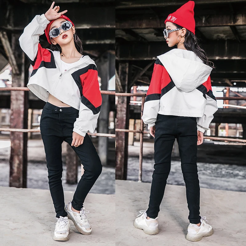 Fashion Kids Jazz Dance Wear For Girls Hip Hop Sweatshirt Street Rave Outfits Hip Hop Suit Stage Performance Clothes BL3649
Fashion Kids Jazz Dance Wear For Girls Hip Hop Sweatshirt Street Rave Outfits Hip Hop Suit Stage Performance Clothes BL3649