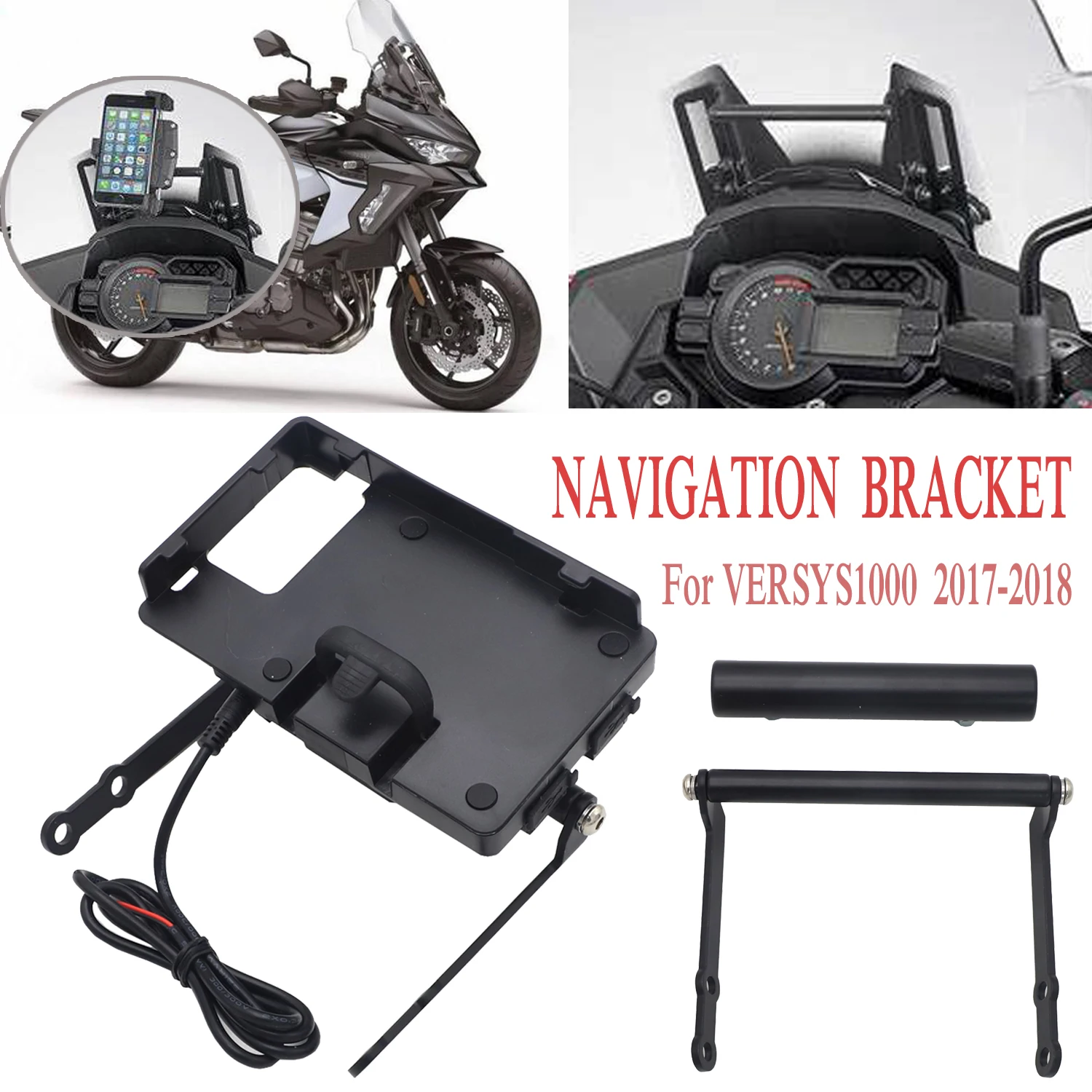 For Kawasaki Versys 1000 VERSYS1000 2017-2018 Motorcycle Mobile Phone GPS Navigation Bracket Mounting Bracket
For Kawasaki Versys 1000 VERSYS1000 2017-2018 Motorcycle Mobile Phone GPS Navigation Bracket Mounting Bracket