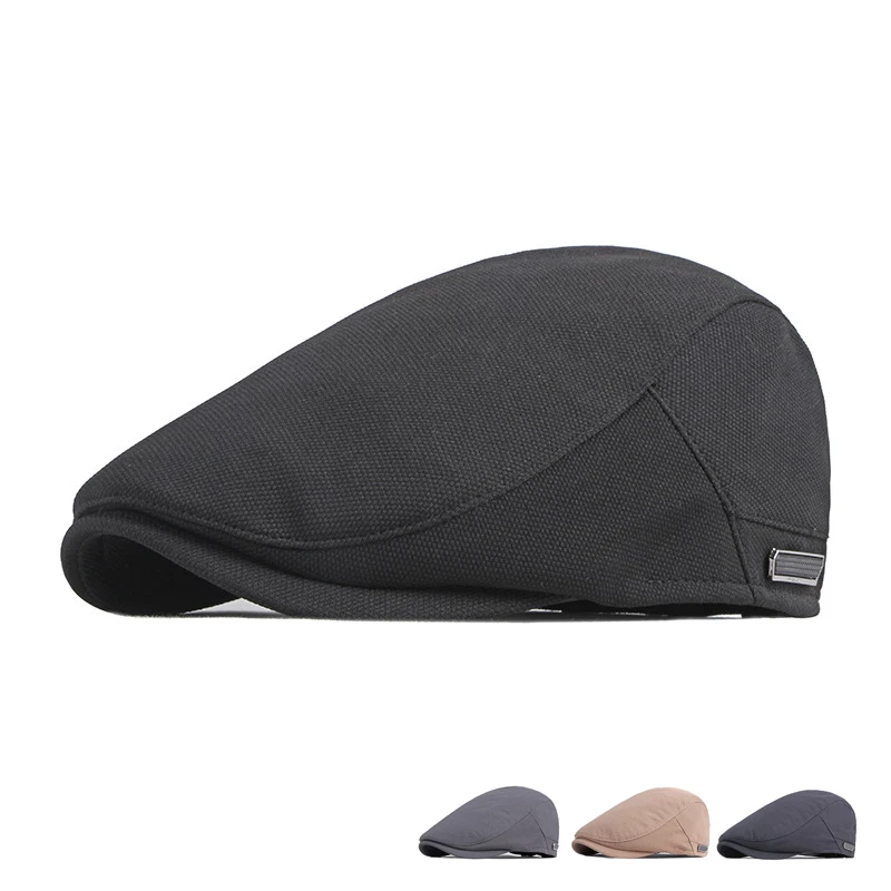 2021 черные Fedoras Casquette Homme Brand Роскошные шапки для мужчин Gorras Hombre плоская кепка Bere Baret
