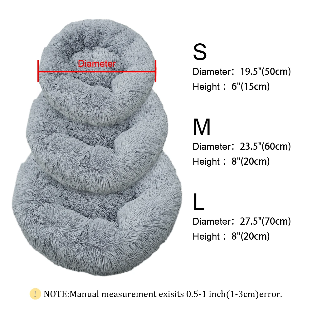 Hot Comfy Plush Pet Dog Bed Hondenmand Washable Round Calming Pet Bed Cushion Sofa Mat Kennel Donut Beds House for Large Dog
Hot Comfy Plush Pet Dog Bed Hondenmand Washable Round Calming Pet Bed Cushion Sofa Mat Kennel Donut Beds House for Large Dog