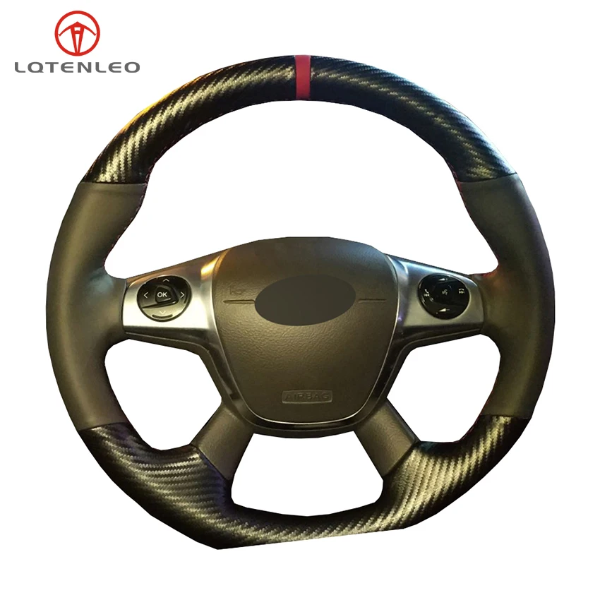 LQTENLEO Black Leather Carbon Fiber Car Steering Wheel Cover For Ford Focus 3 2011-2014 KUGA Escape 2013-2016 C-MAX 2011-2018
LQTENLEO Black Leather Carbon Fiber Car Steering Wheel Cover For Ford Focus 3 2011-2014 KUGA Escape 2013-2016 C-MAX 2011-2018