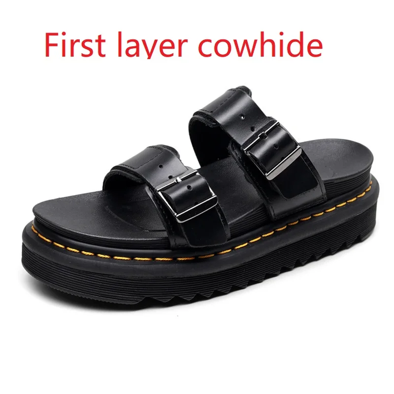 New Style Female Martin Sandals Wear-resistant Anti-jump Shoes Leather Ladies Slippers Flat Shoes Fashion Casual Women's Shoes
New Style Female Martin Sandals Wear-resistant Anti-jump Shoes Leather Ladies Slippers Flat Shoes Fashion Casual Women's Shoes