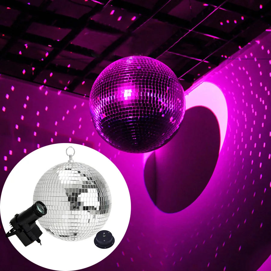 Dia25/30CM Mirror Disco Ball Silver Rotating Ball Mirror Disco Ball With Remote RGB Beam Pinspot Spotlight Christmas Stage Light
Dia25/30CM Mirror Disco Ball Silver Rotating Ball Mirror Disco Ball With Remote RGB Beam Pinspot Spotlight Christmas Stage Light
