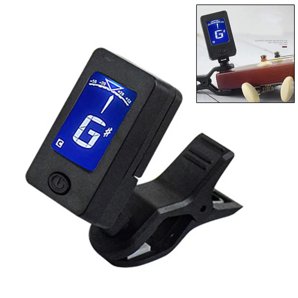 Black High-Definition Display Tuner Clip-on Acoustic Guitar Bass Violin Ukulele Tuner Brand New Instrument Parts Accessories
Black High-Definition Display Tuner Clip-on Acoustic Guitar Bass Violin Ukulele Tuner Brand New Instrument Parts Accessories