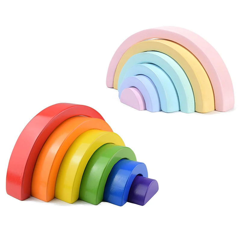 DIY Rainbow Building Blocks Creative Stacking Balance Game Arched Building Blocks Montessori Early Childhood Education Toy Gift 
DIY Rainbow Building Blocks Creative Stacking Balance Game Arched Building Blocks Montessori Early Childhood Education Toy Gift