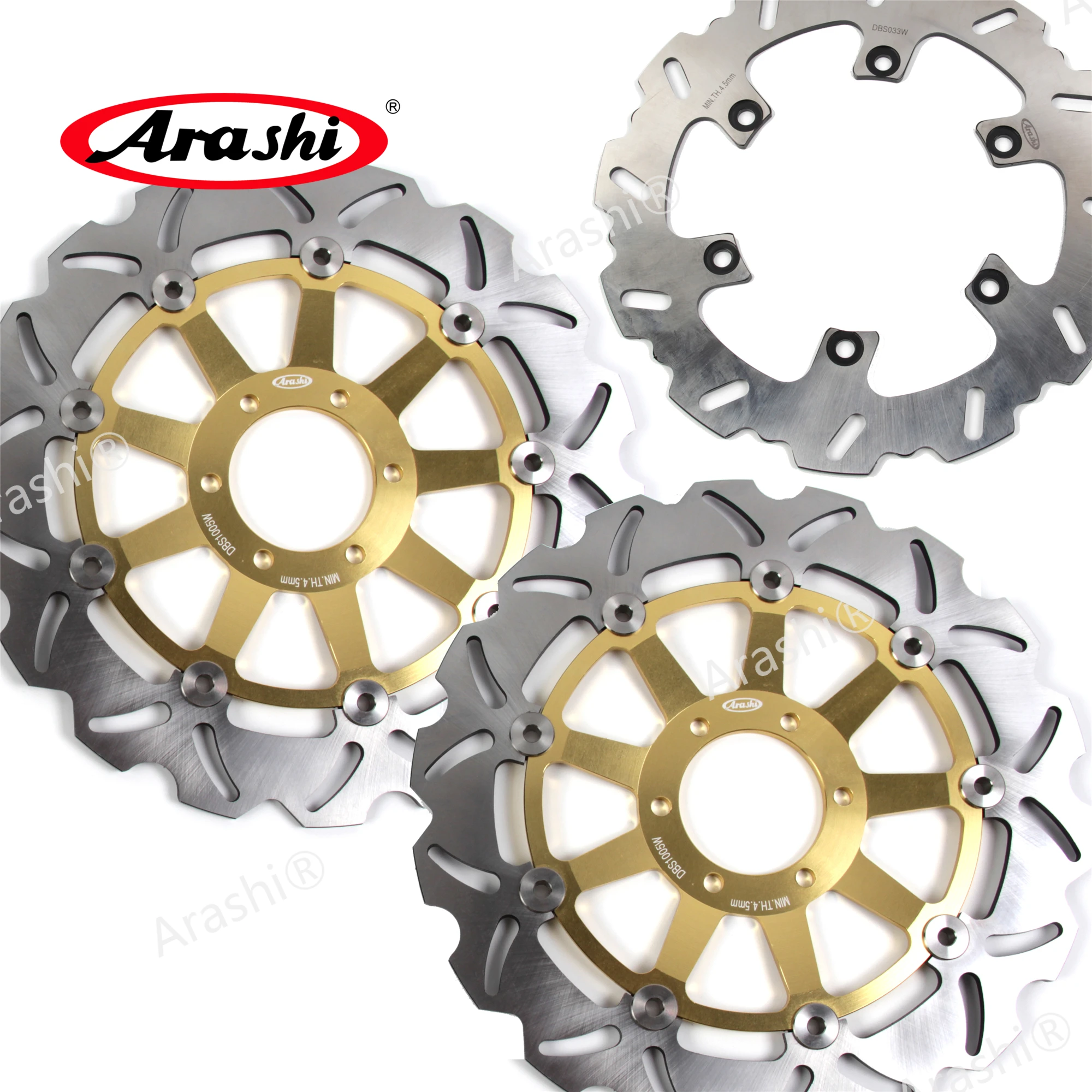 

ARASHI CNC Floating Front Rear Brake Rotors Disc Disk Plate For YAMAHA FZ750 GENESIS 1992 FZ 750 GENESIS FAZER750 FAZER 750