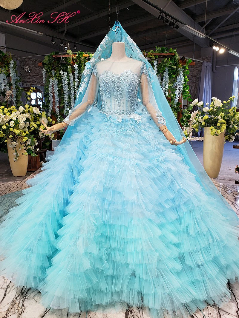 Роскошное синее кружевное свадебное платье AnXin SH с круглым вырезом, бисером, кристаллами, иллюзией, длинным рукавом, на шнуровке, 100% реальное...
Роскошное синее кружевное свадебное платье AnXin SH с круглым вырезом, бисером, кристаллами, иллюзией, длинным рукавом, на шнуровке, 100% реальное...